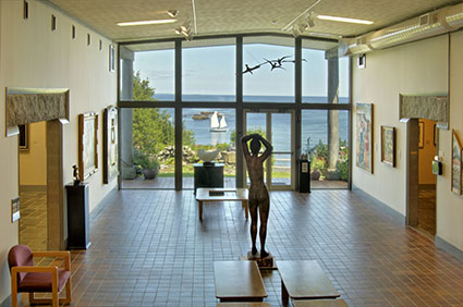 28ogunquit - The view from the lobby sculpture gallery at the Ogunquit Museum of American Art has captivated artists--and visitors-- for many years. (Dan Gair/Ogunquit Museum of American Art)