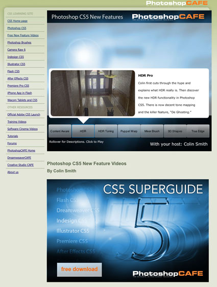 PhotoshopCafeCS5LearningSite
