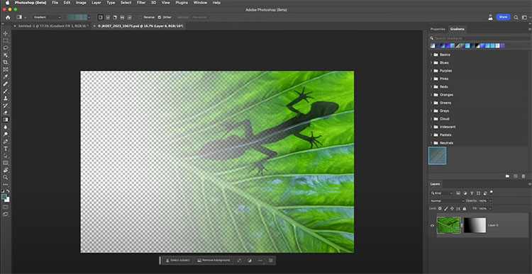 Gradient tool discount